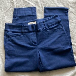 Loft navy capri pants